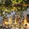 Champagne Christmas Ornaments Set, 24PCS 2.36" Christmas Tree Ornaments, Shatterproof Clear Plastic Christmas Ball Ornaments, Hanging Xmas Baubles with Stuffed Delicate Decorations